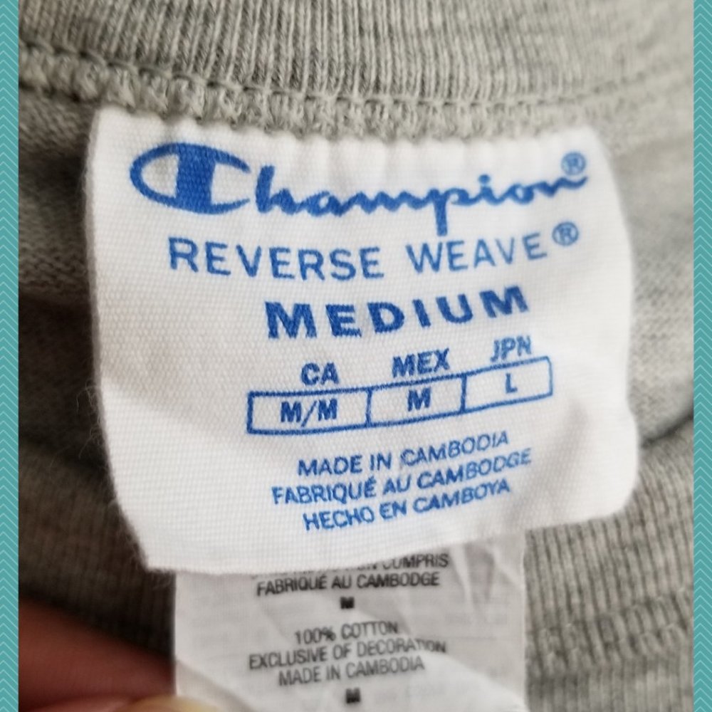 Champion Colorblock Reverse Weave Spellout T-Shirt - image 4